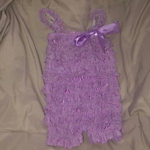 Ruffled lavender jumper